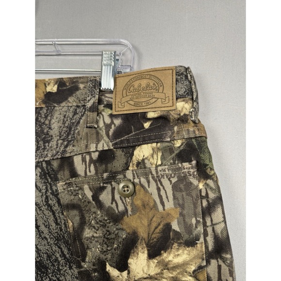 Cabelas Mossy Oak Camo Jeans Pants Mens 38 (36x28) Hunting Shooting Range Work - Picture 7 of 9